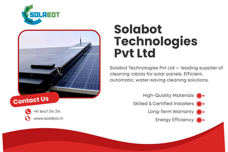 Buy Best Cleaning Robots for Solar Panels | Solabot
