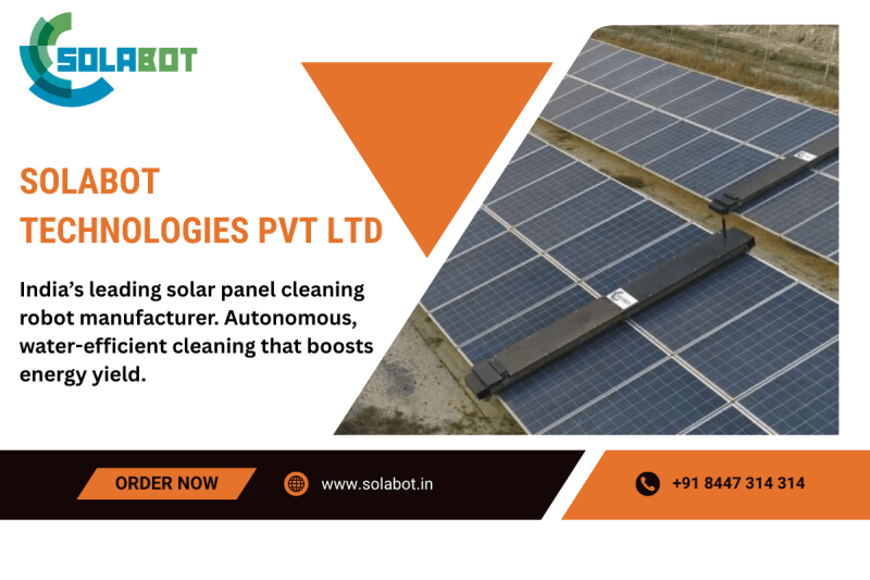 Solar Panel Cleaning Robot Manufacturer in India | Solabot